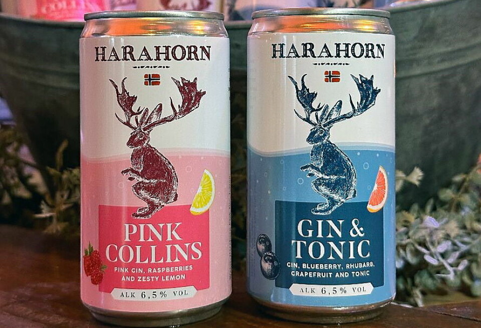 Harahorn Gin & Tonic og Harahorn Pink Collins.