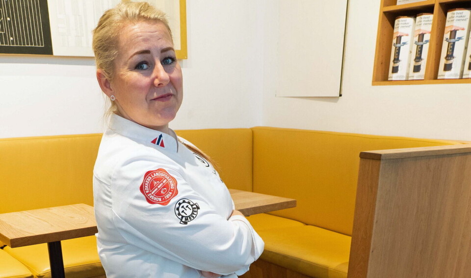 Silje Marie Fossnes har fått den antibakterielle knivsliren ut på markedet. Silje Marie Fossnes har fått den antibakterielle knivsliren ut på markedet.