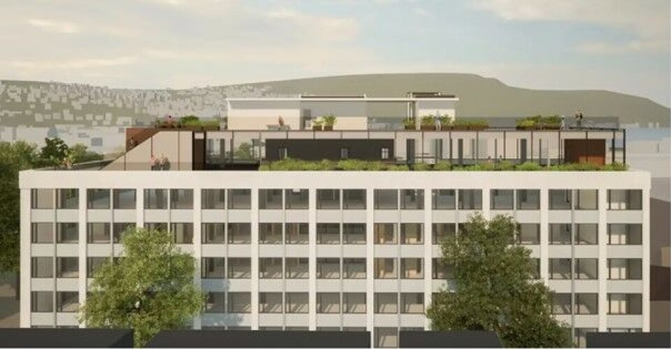 Slik så tegningene av den rehabiliterte bygården i Nordre gate 12 I Trondheim ut da planene ble presentert for kommunen. Slik så tegningene av den rehabiliterte bygården i Nordre gate 12 I Trondheim ut da planene ble presentert for kommunen.