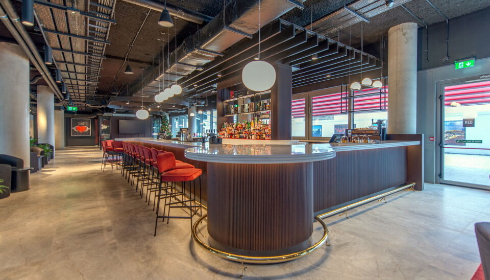 Fra baren på Radisson Red Galway. Fra baren på Radisson Red Galway.