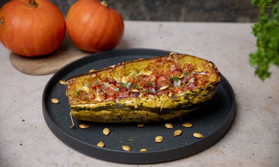 Gratinert spaghettigresskar - oppskrift på frukt.no. Gratinert spaghettigresskar - oppskrift på frukt.no.