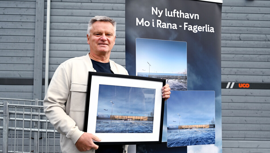 Træna-fjell skal pryde Fagerlia lufthavn i Mo i Rana