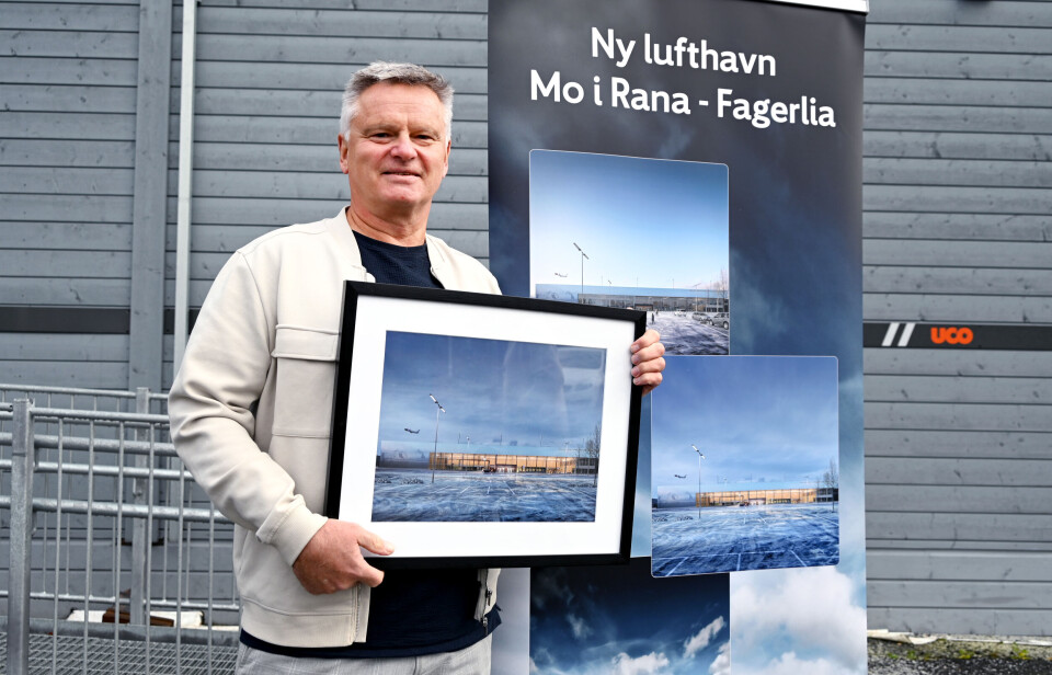 Træna-fjell skal pryde Fagerlia lufthavn i Mo i Rana