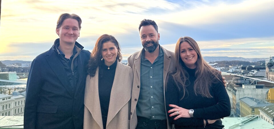 Cecilie Sandbu (markedssjef for Lund Gruppen Arrangement), Harald Berger, Frank Baglo-Otterbeck (kommersiell leder i Lund Gruppen Arrangement og markedssjef for Clarion Hotel The Hub, Victoria Skaarer. Cecilie Sandbu (markedssjef for Lund Gruppen Arrangement), Harald Berger, Frank Baglo-Otterbeck (kommersiell leder i Lund Gruppen Arrangement og markedssjef for Clarion Hotel The Hub, Victoria Skaarer.