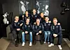 Deltakerne på det nye juniorkokkelandslaget: Fra venstre Knut J. Brottveit, Mari S. Moi, Torje Torvik, Mikkel Skjellen-Larsen, Jon Erlend Matre (kaptein), Synva Gjerde Knapstad, Mathias Johnsen og Aleksander Næss Strand.