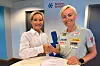 Sponsorsjef for Scandic Hotels i Norden, Cathrine Kleven Svendsen, og langrennssjef i Norges Skiforbund, Cathrine Instebø.