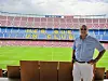 Bjørn B Jacobsen på Camp Nou i Barcelona, i forbindelse med en event-befaring sammen med FC Barcelona, som leier ut den gedigne stadion til ulike events og møter.