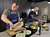 Aron Espeland (til venstre) er kokk for det norske landslaget under fotball-VM, mens Christian André Pettersen er Norges kandidat i Bocuse d’Or 2027.