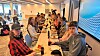 Årets nye kull lærlinger får servert pizza under lærlingtreffet om bord på Havila Capella 1. juli 2026.