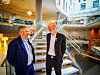 Torgrim Viken er hotelldirektør Johan Andre Skrede er hovedtillitsvalgt for Fellesforbundet. De samarbeider tett for å løfte arbeidsmiljø og få ned sykefraværet ved Scandic Ørnen.