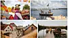 Sverige byr på mange gøyale høstaktiviteter for hele familien. Foto ø.v.: Halloween Liseberg, Peter Kvarnström. Foto ø.h.: Båttur Hönö, Peter Kvarnström. Foto n.h.: Varberg Fästning, Natalie Greppi. Foto n.t.h: Åkulla, Alexander Hall