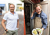 Sommelieren Erlend Årsbog (til venstre) og kokken Kenneth Haugeland står bak restauranten Malm i Arendal.