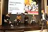 Paneldebatt: «Utelivsdøden». Fra venstre Lars Tefre Baade, Misgina Ghebremeskel, Siri Løining og Karl Henning Svendsen.