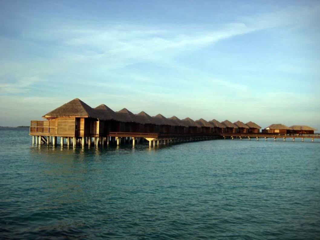 Solnedgang - Full Moon Resort på Maldivene Solnedgang - Full Moon Resort på Maldivene