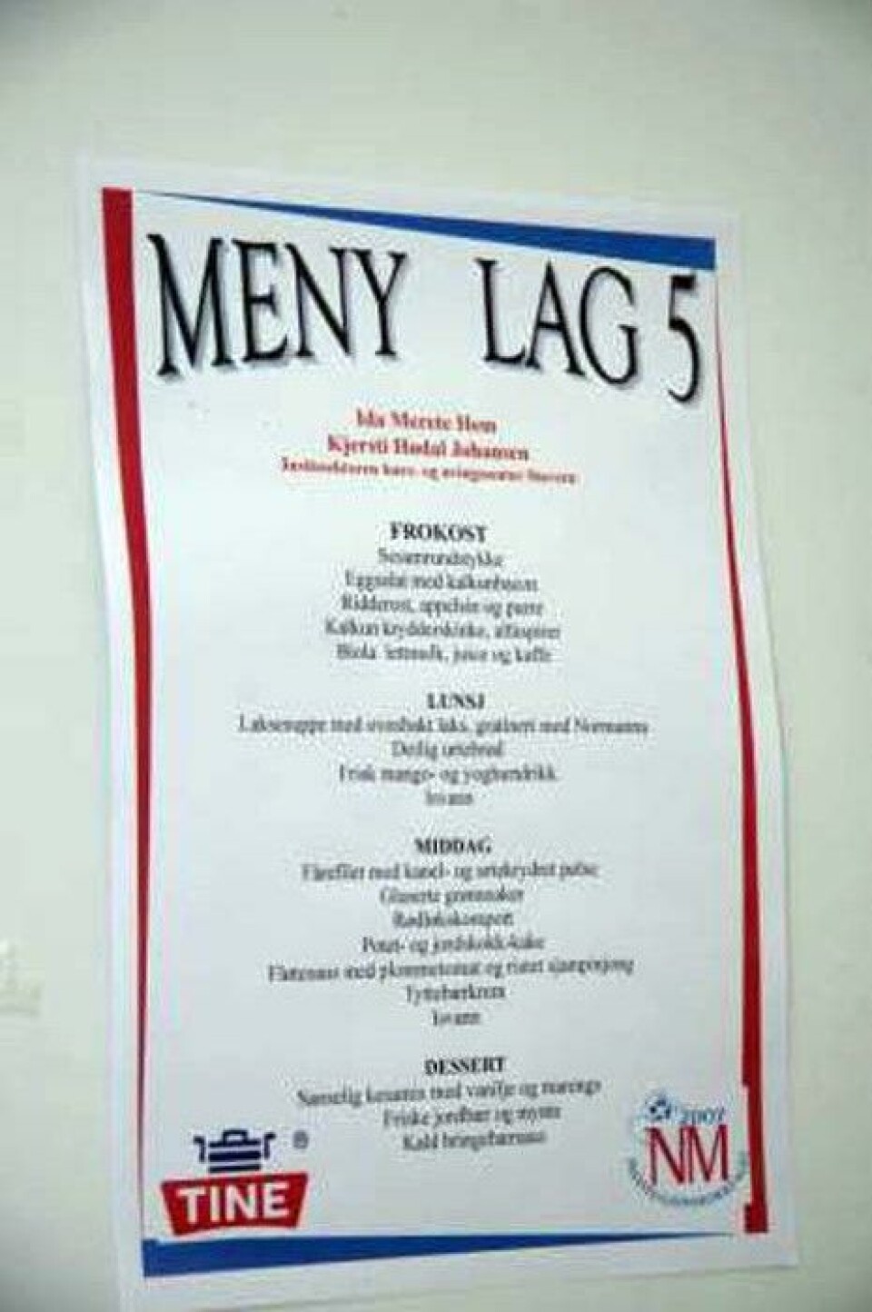 God informasjon - Meny