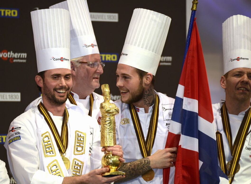 Bocuse dOr Ørjan Johannessen Jimmy Øien Gull Foto Impulsfoto Bocuse dOr Ørjan Johannessen Jimmy Øien Gull Foto Impulsfoto
