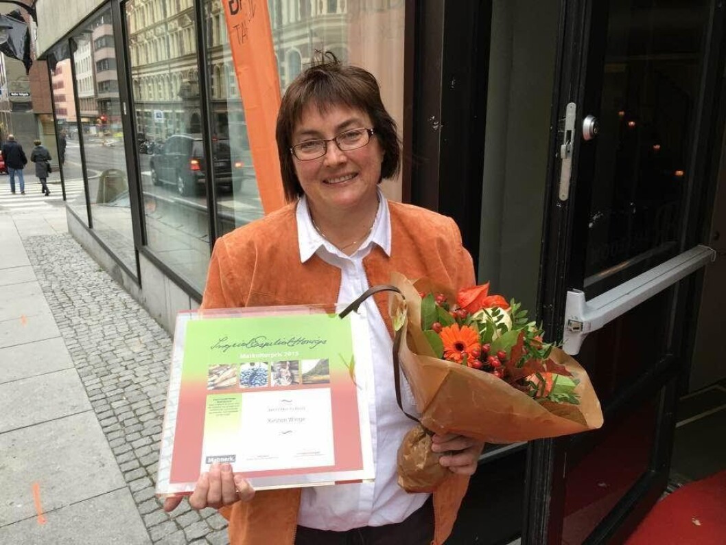 Kirsten Winge Ingrid Espelids Matkulturpris 2015 Kirsten Winge Ingrid Espelids Matkulturpris 2015
