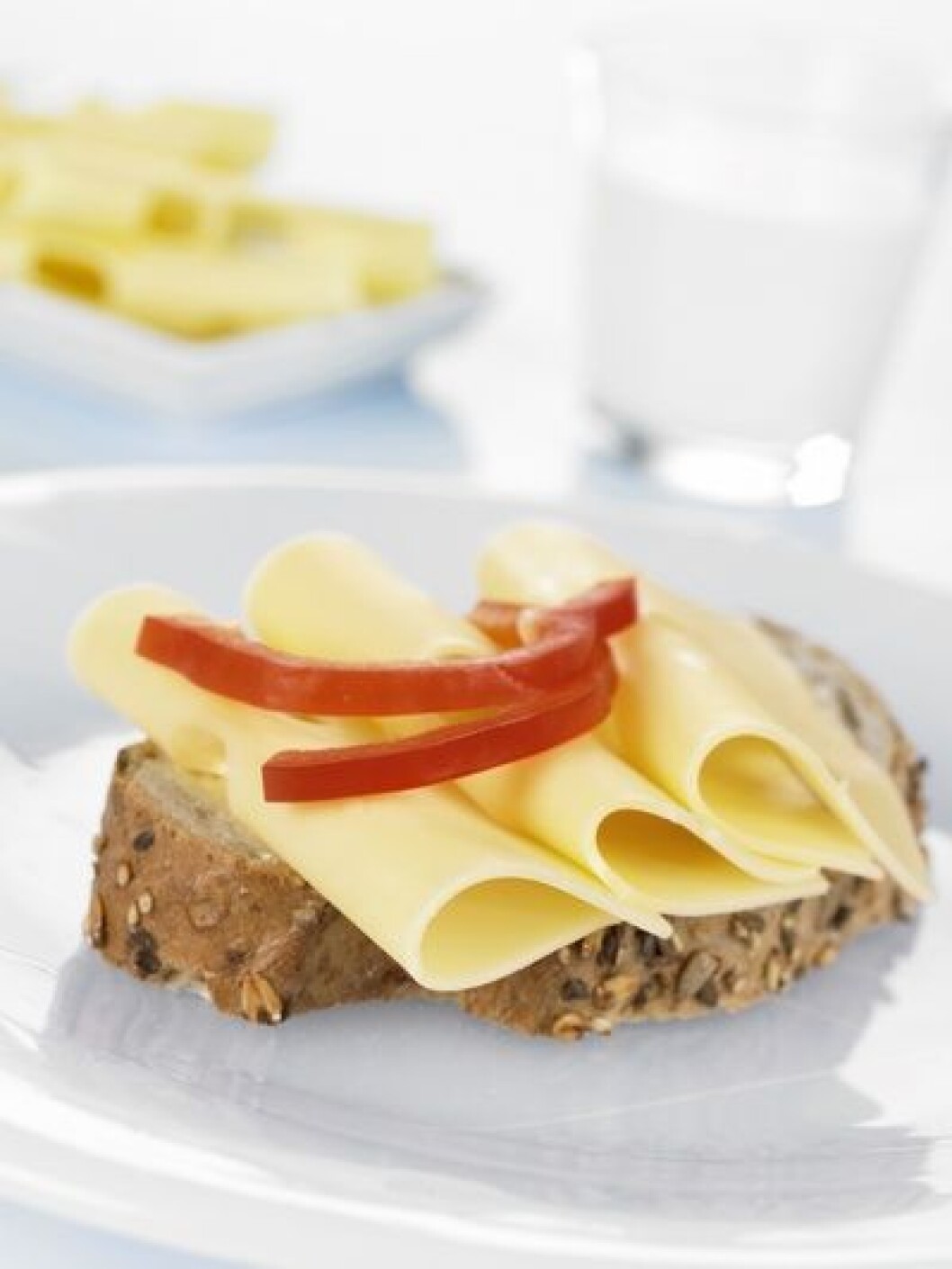 Ostogskinkesmørbrød Ostogskinkesmørbrød