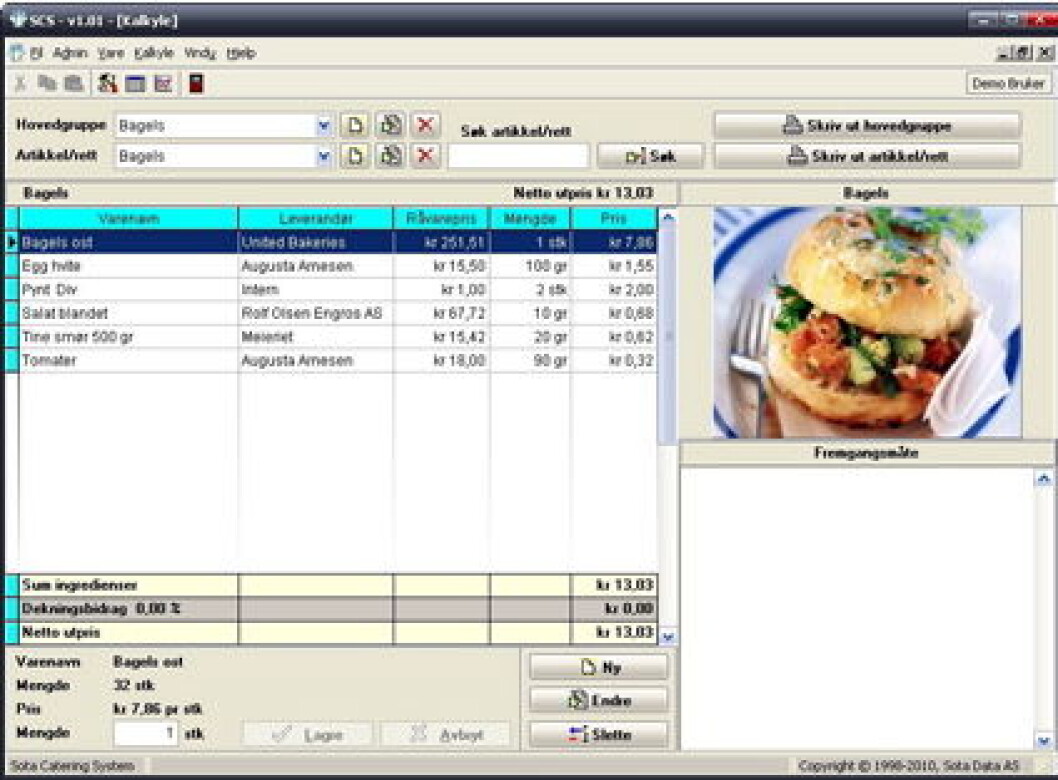 Sota Kalkylesystem Horeca Sota Kalkylesystem Horeca