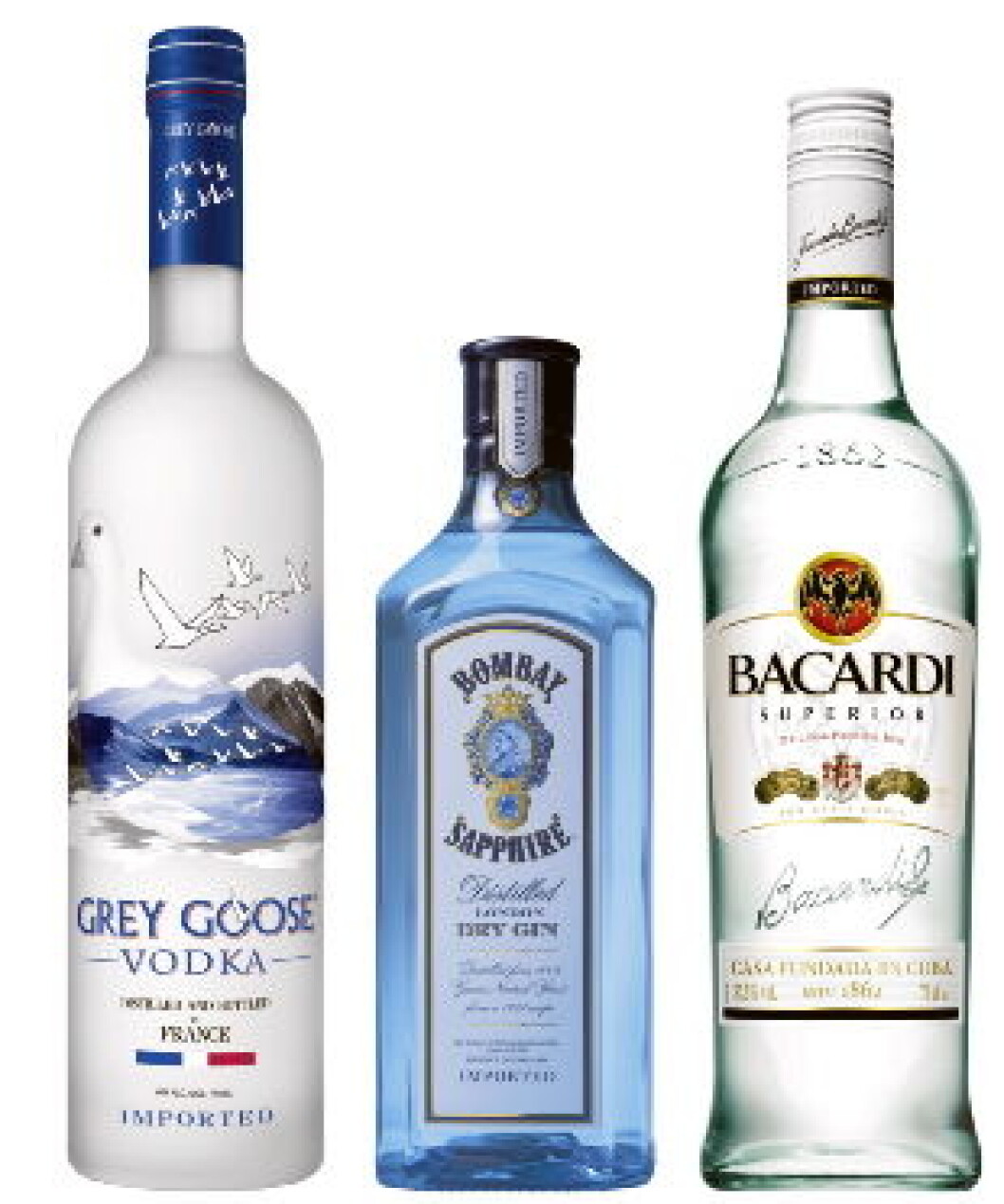 Bacardi Bombay GreyGoose Bacardi Bombay GreyGoose