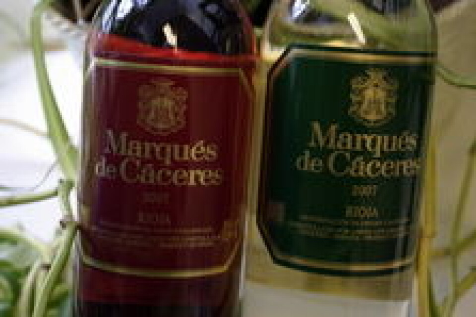 Marqués de Cáceres med skrukork