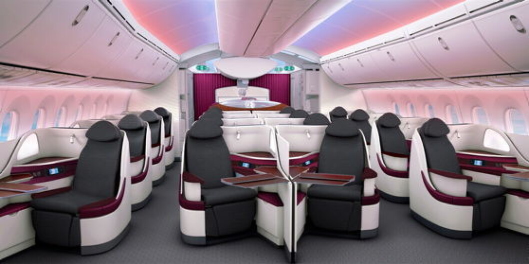 QuatarAirwaysFremtidensFlysetebusinessklasskabin QuatarAirwaysFremtidensFlysetebusinessklasskabin