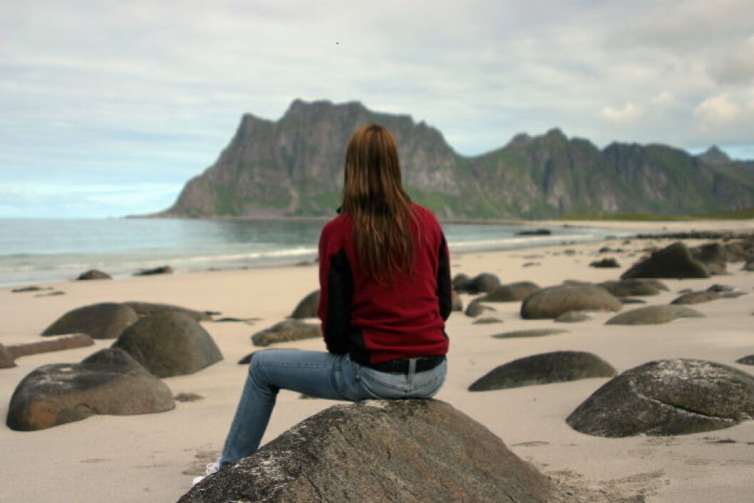 Ferie illustrasjon strand Lofoten2 Ferie illustrasjon strand Lofoten2