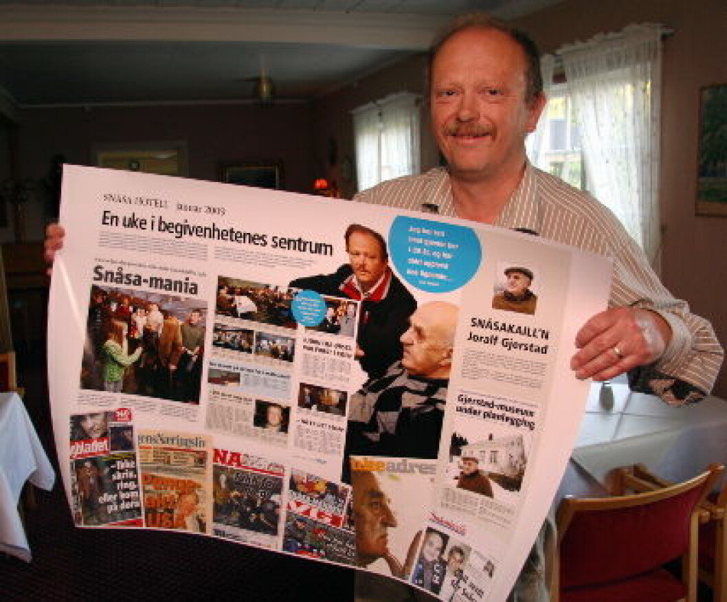Lars Sandvik avisutklipp Snåsa Hotell Lars Sandvik avisutklipp Snåsa Hotell