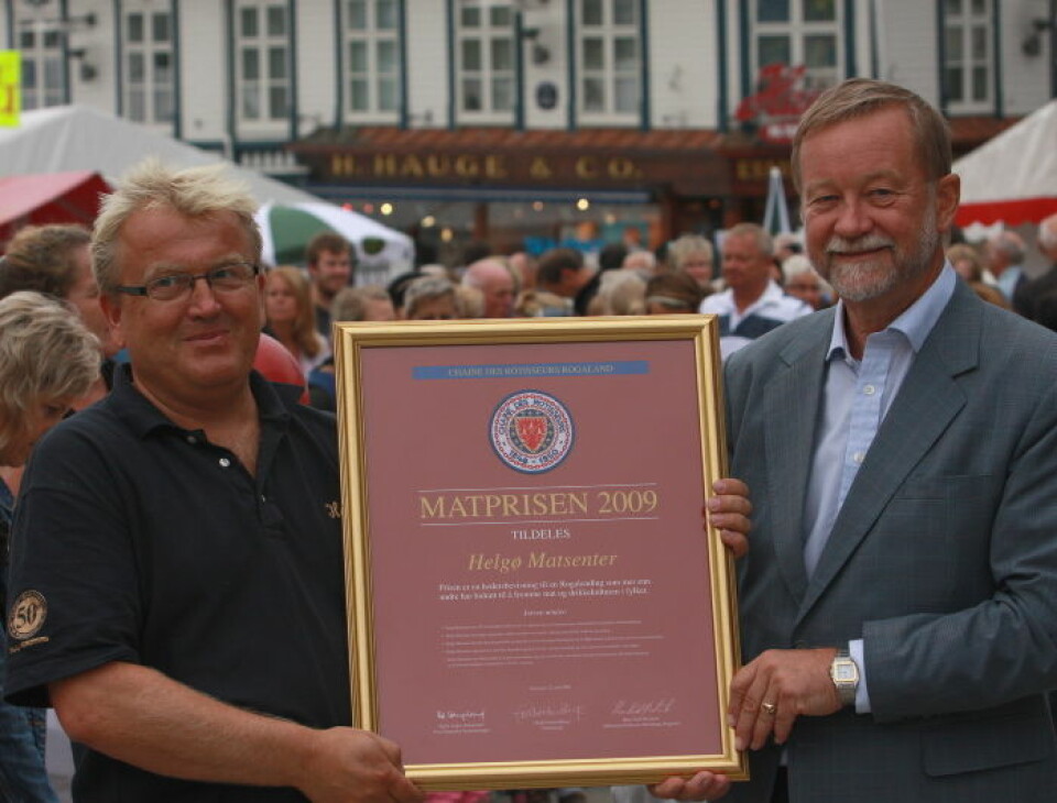 Helgø Matsenter Matprisen 2009