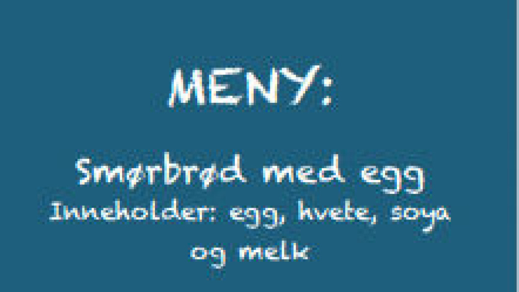 Allergenmerking 1 Allergenmerking 1