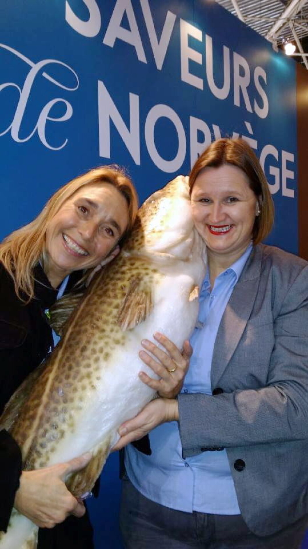 Saveurs de Norvege holder i torsken under SIRHA messen Lyon januar 2015 Saveurs de Norvege holder i torsken under SIRHA messen Lyon januar 2015
