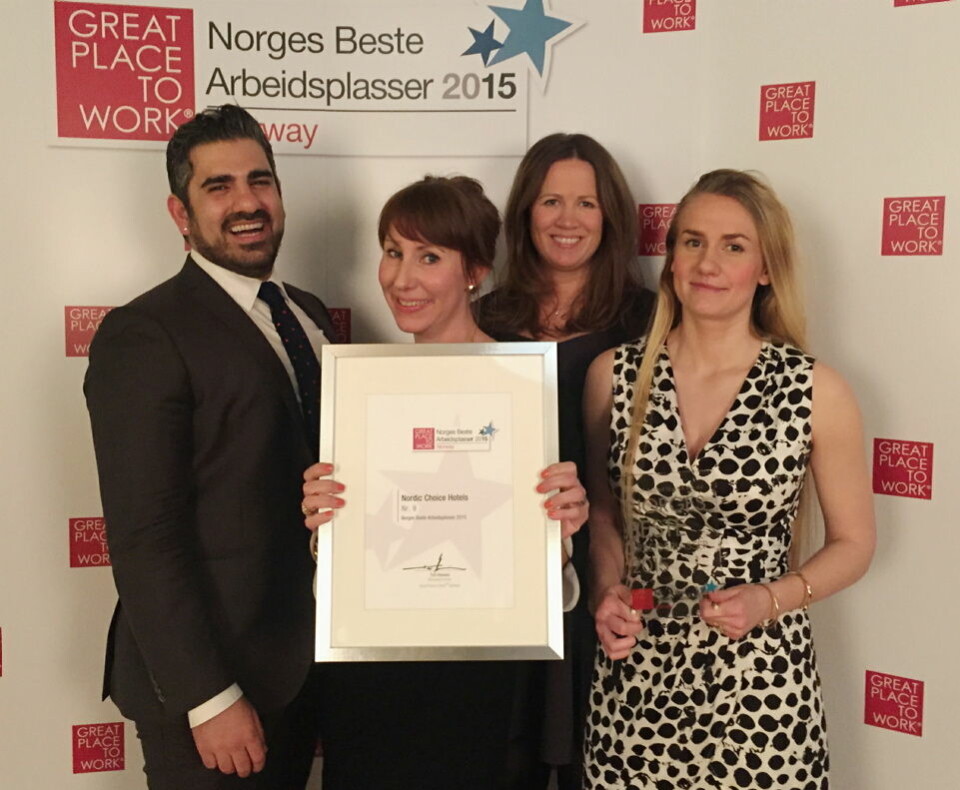 Nordic Choice Hotels Beste arbeidsplass GreatPlacetoWorkNorge