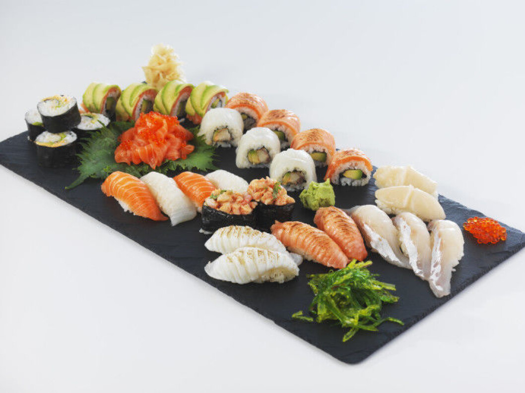 Sushibrett sjømat Sushibrett sjømat