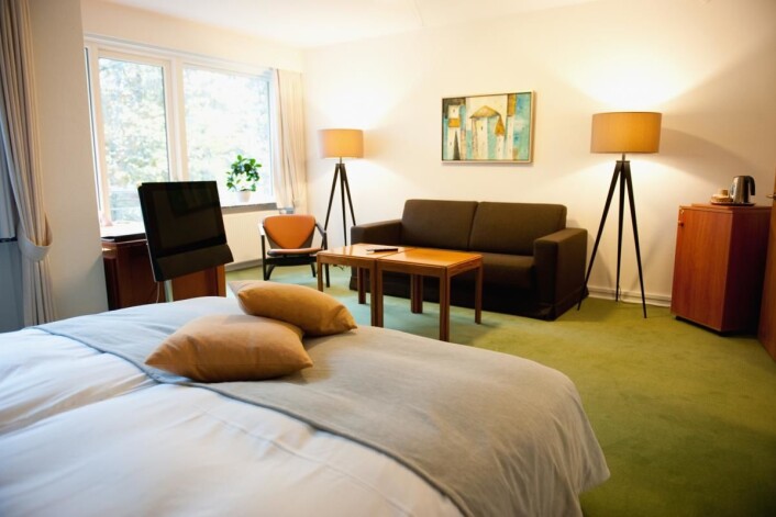 Ett av rommene på det staselige hotellet ved Silkeborg, Ett av rommene på det staselige hotellet ved Silkeborg,