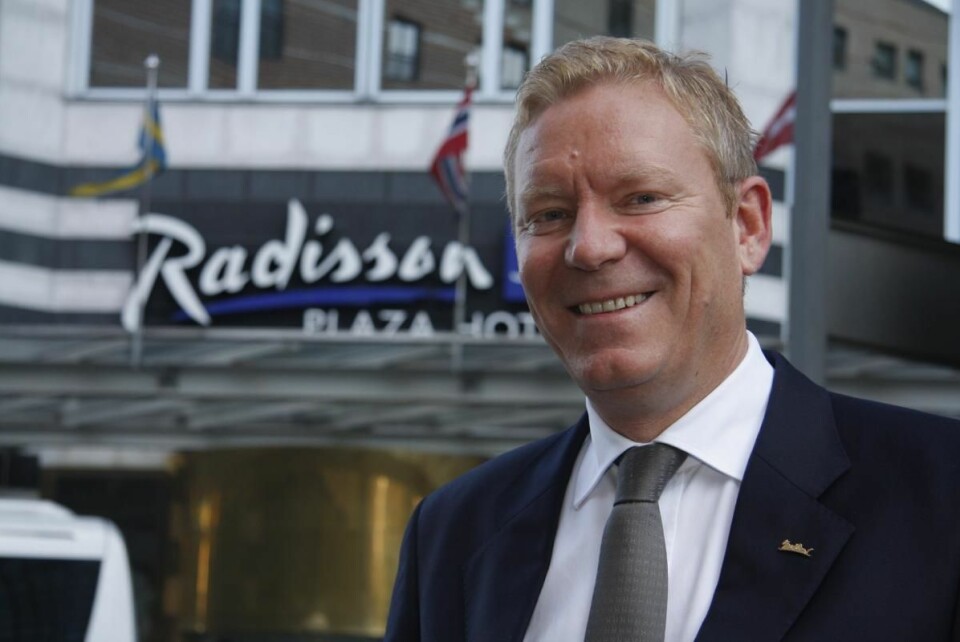 Tarje Hellebust, District Director i Rezidor Hotel Group. (Foto: Morten Holt)