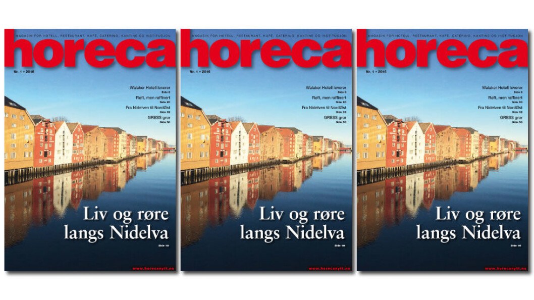 Omslaget på Horeca nummer 1 2016. (Foto: Morten Holt/Layout: Tove Sissel Larsgård) Omslaget på Horeca nummer 1 2016. (Foto: Morten Holt/Layout: Tove Sissel Larsgård)