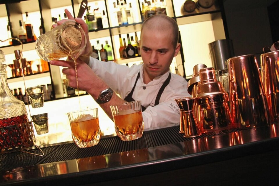 Bartender Magnus Thorseth. (Foto: Morten Holt)