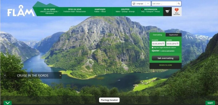 Foto: Skjermdump, Visit Flåm Foto: Skjermdump, Visit Flåm