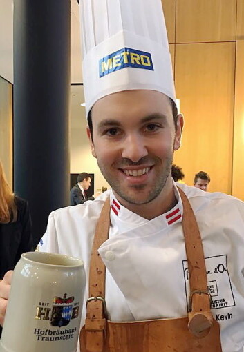 Kevin Micheli fra Østerrike var den siste deltakeren som ble klar for Bocuse d'Or Europe 2016. Kevin Micheli fra Østerrike var den siste deltakeren som ble klar for Bocuse d'Or Europe 2016.