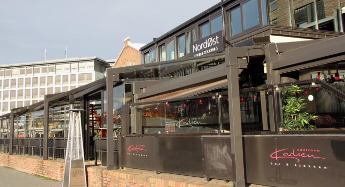 NordØst og Søstrene Karlsen er naboer på Solsiden i Trondheim. (Foto: Morten Holt) NordØst og Søstrene Karlsen er naboer på Solsiden i Trondheim. (Foto: Morten Holt)