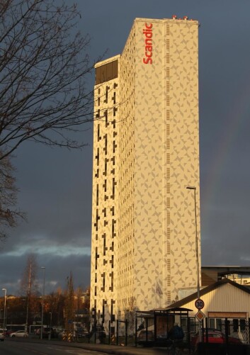 Scandic Lerkendal er Trøndelags høyeste hotell. (Foto: Morten Holt) Scandic Lerkendal er Trøndelags høyeste hotell. (Foto: Morten Holt)