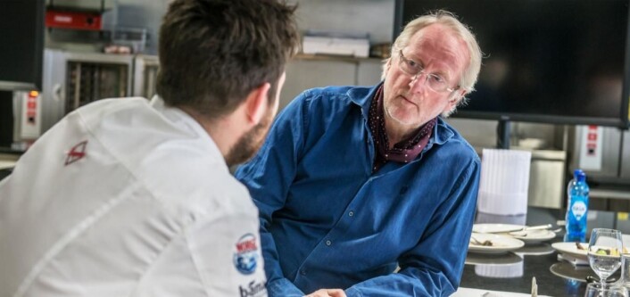 Christopher W. Davidsen får gode råd av Eyvind Hellstrøm før konkurransen. (Foto: Fredrik Ringe) Christopher W. Davidsen får gode råd av Eyvind Hellstrøm før konkurransen. (Foto: Fredrik Ringe)