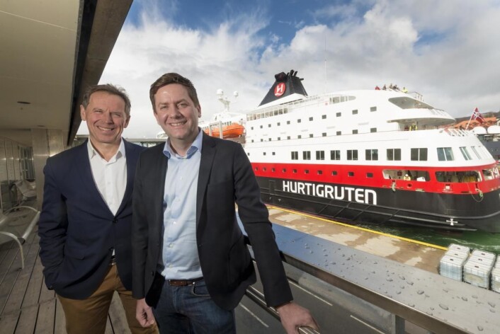 Daniel Skjeldam i Hurtigruten og Ståle Rasmussen hos Kleven. (Foto: Tor Farstad) Daniel Skjeldam i Hurtigruten og Ståle Rasmussen hos Kleven. (Foto: Tor Farstad)