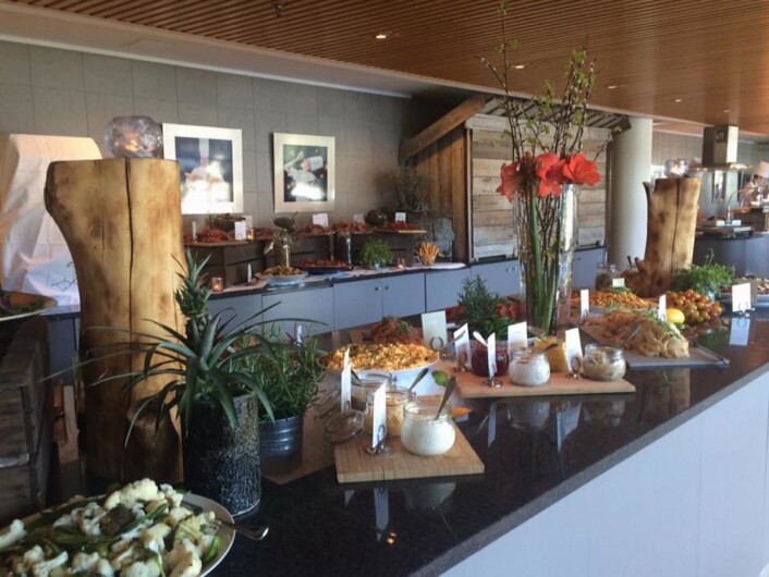 Fra frokostbuffeen på Scandic Nidelven, som har vært markante i frokostkåringen siden 2005. (Foto: Scandic Hotels) Fra frokostbuffeen på Scandic Nidelven, som har vært markante i frokostkåringen siden 2005. (Foto: Scandic Hotels)