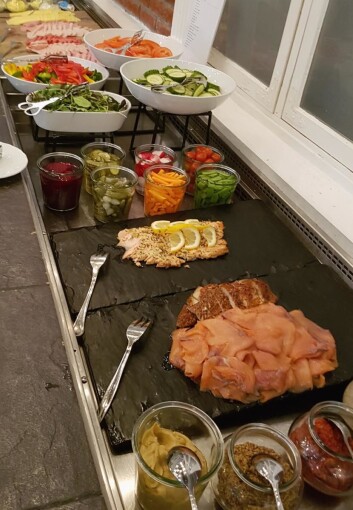 Fra frokostbufeen på Scandic Park Drammen. (Foto: Scandic Hotels) Fra frokostbufeen på Scandic Park Drammen. (Foto: Scandic Hotels)