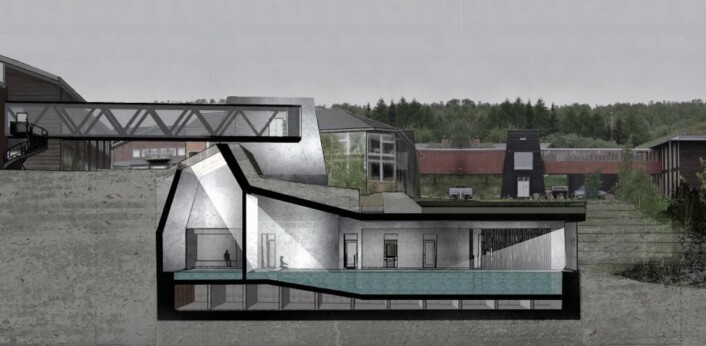 Over 80 prosent av bygningsmassen er bygd under jorden. Over 80 prosent av bygningsmassen er bygd under jorden.