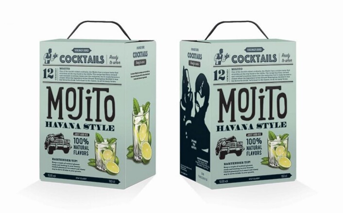 Mojito på boks. Mojito på boks.