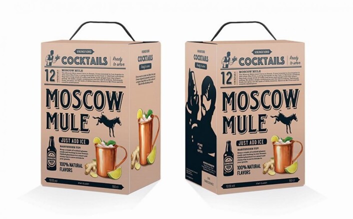Ferdigblandet Moscow Mule fra Arcus. Ferdigblandet Moscow Mule fra Arcus.