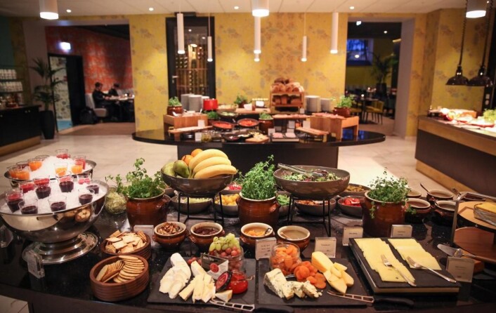 Fra frokosten på Thon Hotel Rosenkrantz - i Bergen. (Foto: Thon Hotels) Fra frokosten på Thon Hotel Rosenkrantz - i Bergen. (Foto: Thon Hotels)