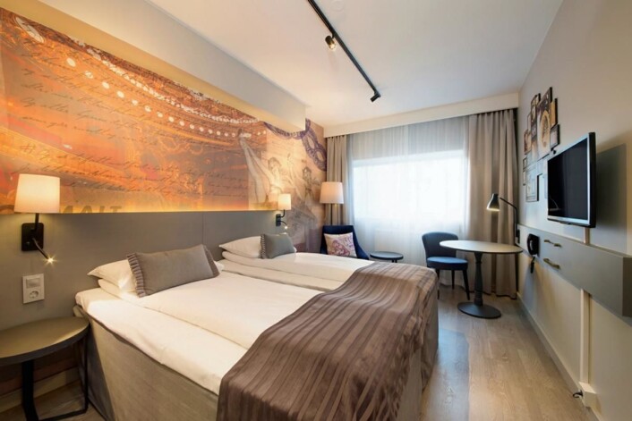 Samtlige 241 rom er totalrenovert. (Foto: Scandic Hotels) Samtlige 241 rom er totalrenovert. (Foto: Scandic Hotels)